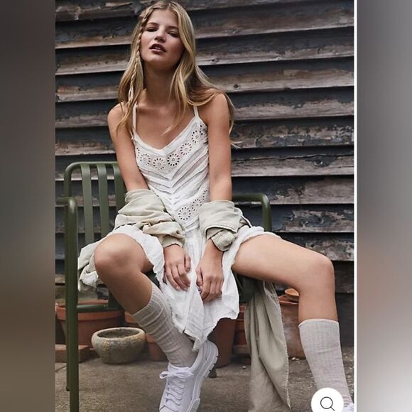 FREE PEOPLE One Annelise Slip Mini Dress Sz XS - Picture 2 of 12